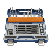 Dexter Drill Bit Set of 56 Pieces - 10 Wood, 11 Metal, 6 Masonry, 21 Bits and 8 Accessories